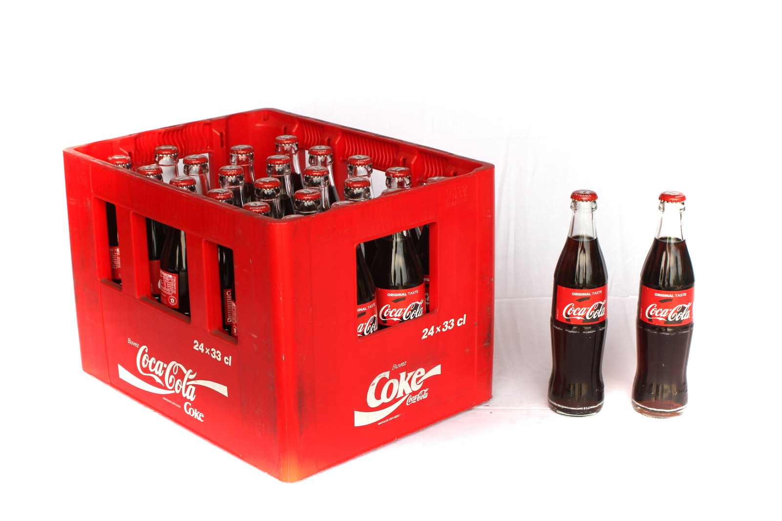 24 Bouteilles de Coca-Cola Verre Consigné 24 x 33 CL - Grossistes boissons,  boissons en gros avec ClicMarket